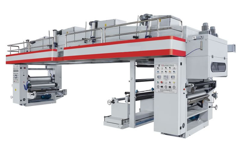 GF-K Three motors PLC controlled dry laminating