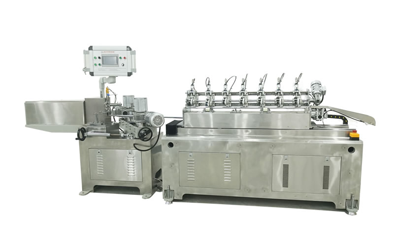 PS-200S 7 Balde Stainless Steel High Speed Online Cutting Paper Straw Machine